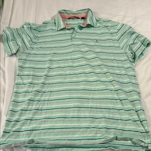 striped polo shirt